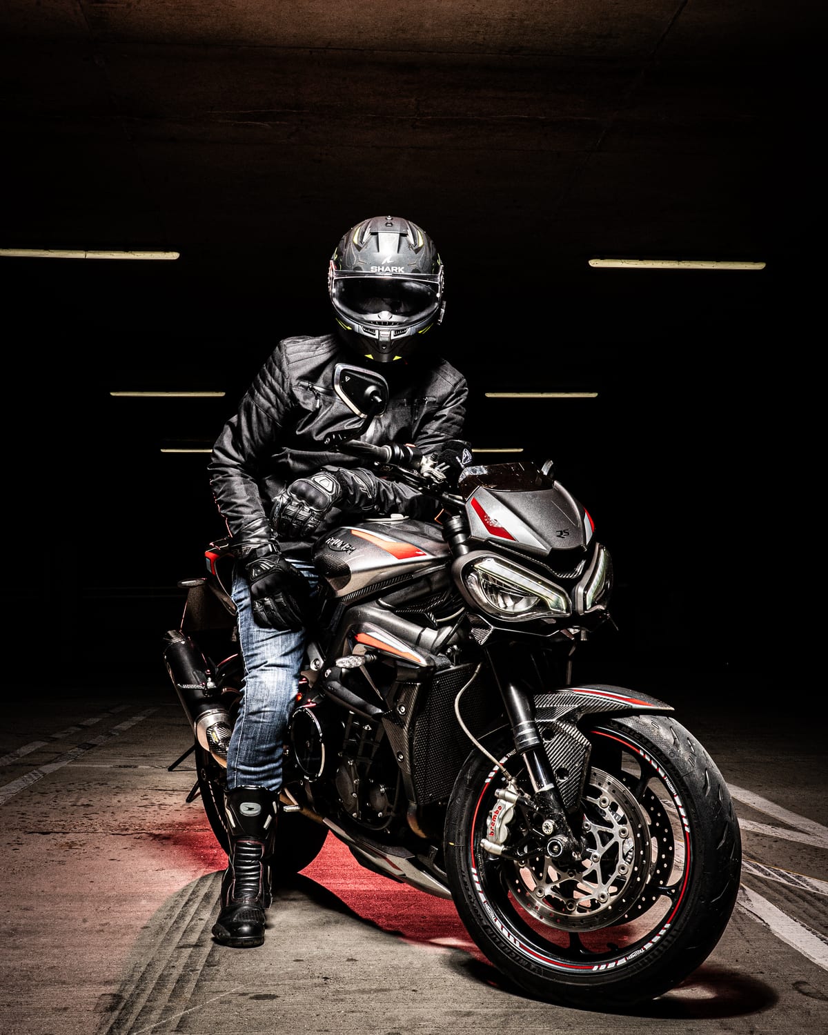 Greg on his motorbike